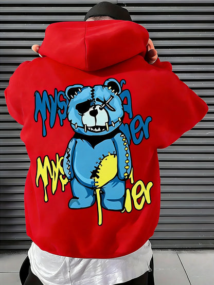 The latest hit item: a cozy and soft pullover with a plush bear-themed print for the autumn and winter seasons.