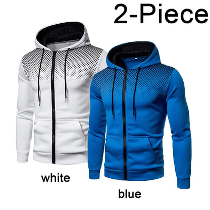 Men's Hoodie Zipper Pocket Polka Pot Print Hoodie Sweatshirt Sport Outdoor Casual Everyday Hoodie Slim Fit Sweatshirt