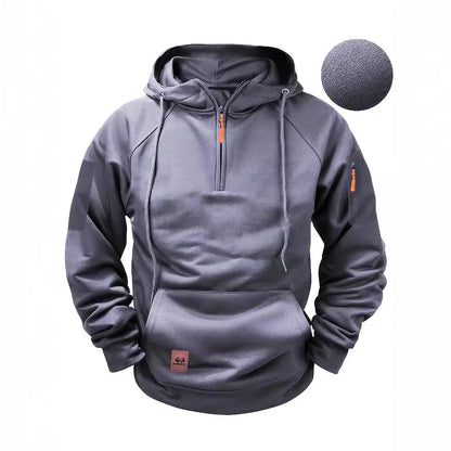 2025 New Men's Keep Warm Hoodie Streetwear Jacket Long Sleeve Sweatshirts Zipper Hooded Pullover Male Running Hooded Sweatshirt