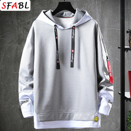 New Fashion Men's Hoodies Hip Hop Hooded Male Sweatshirts Men's Top Streetwear Casual Outdoor Breathable Pullovers Fashionable