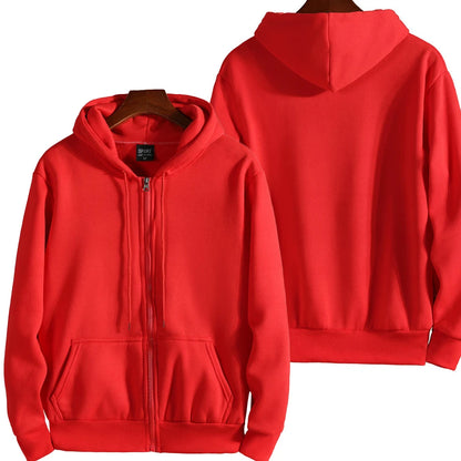 2025 New Fashion Zipper Hoodies Women/Men Fashion Long Sleeve Hooded Sweatshirt Casual Autumn Winter Sportwear Solid Clothes