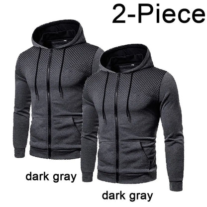 Men's Hoodie Zipper Pocket Polka Pot Print Hoodie Sweatshirt Sport Outdoor Casual Everyday Hoodie Slim Fit Sweatshirt